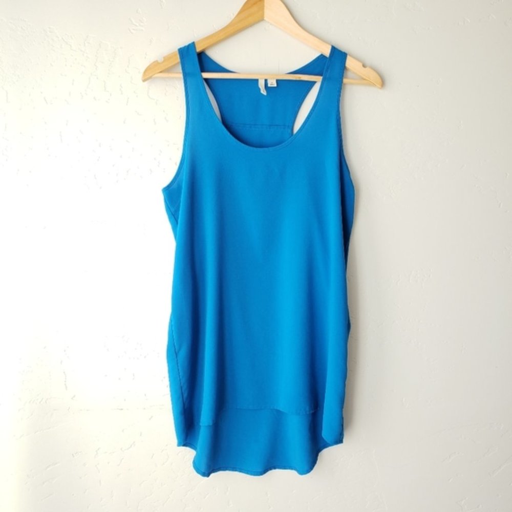 Women's Frenchi Racer Back Flowy Tunic Tank - Sz L EUC